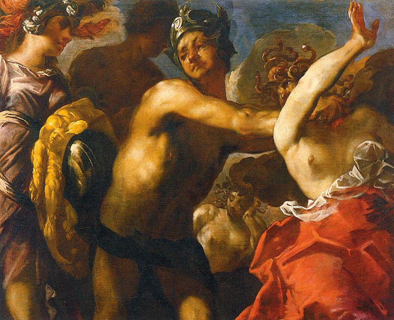 Maffei, Francesco Perseus Cutting off the Head of Medusa Sweden oil painting art